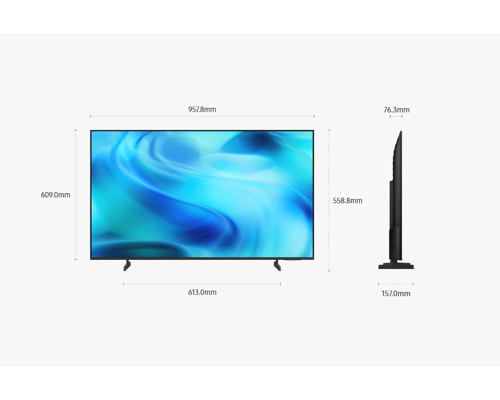 Samsung 43"U8500H Crystal UHD 4K Smart TV (UA43U8500HKXXT) - Image 3